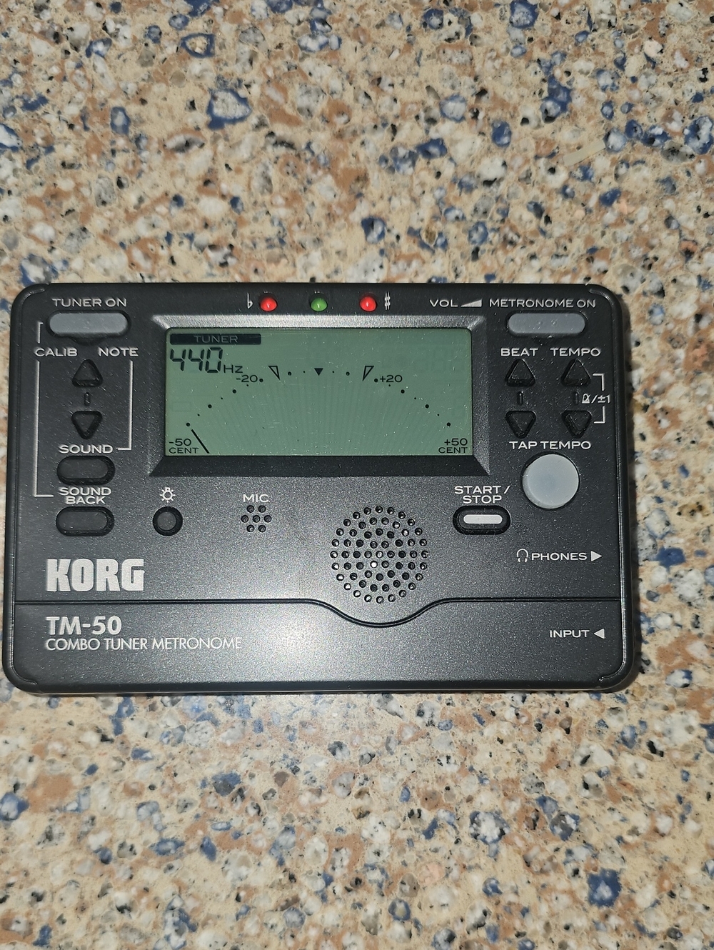 TM-50 Black Combo Tuner Metronome